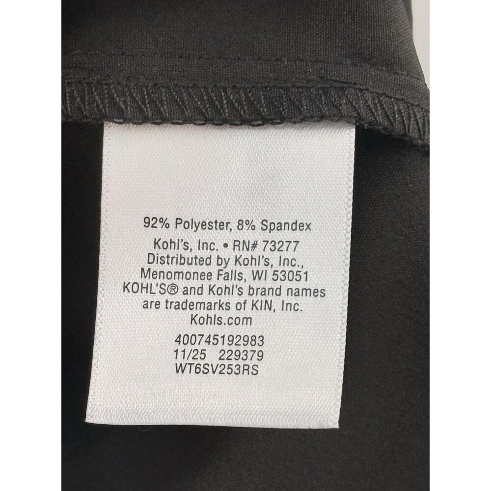 Tek Gear Women's size 2XL full zippered Black Woven Jacket Cinched waist - Picture 9 of 9